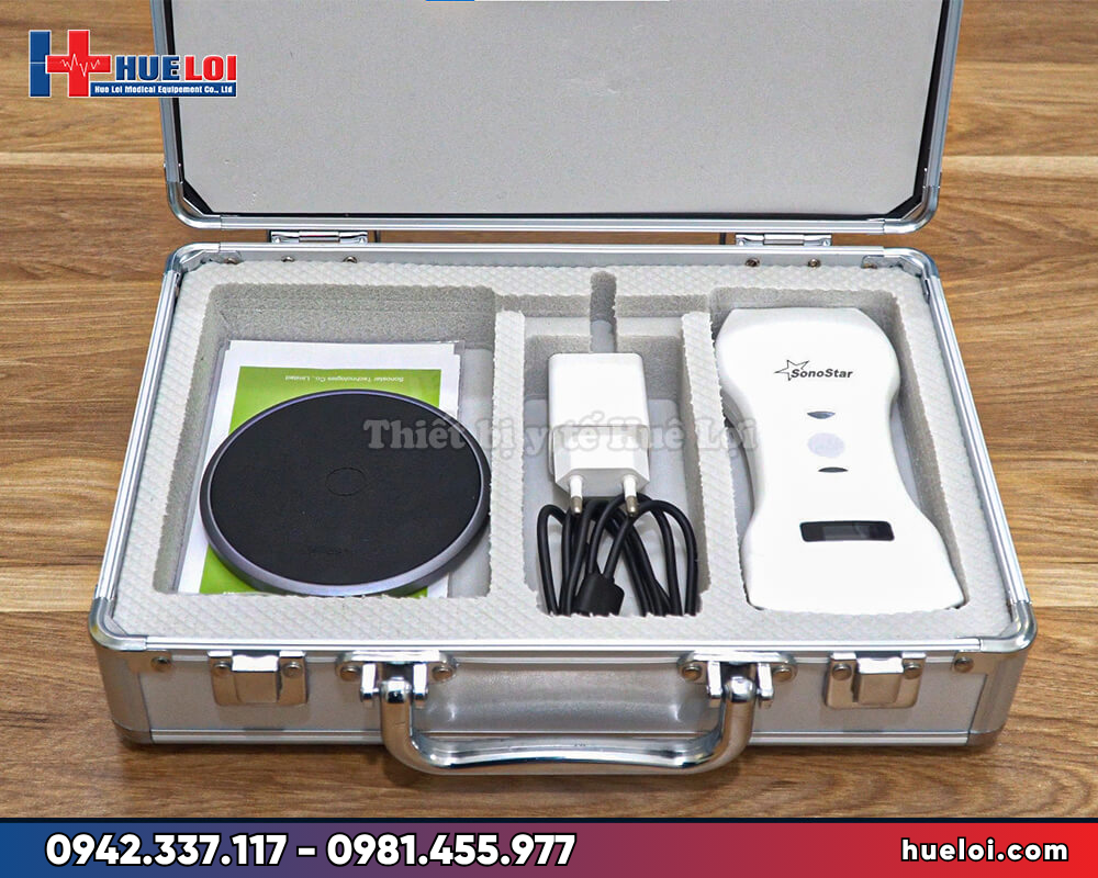Đầu dò siêu âm không dây tích hợp 3 loại Sonostar C5Plus – Máy siêu âm cầm tay Doppler màu